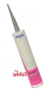MIPA PU Dicht- und Klebmasse PU-400, GRAU, Kartusche, 310ml, überlackierbar